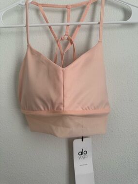 ALO Yoga Peach Lavish Bra